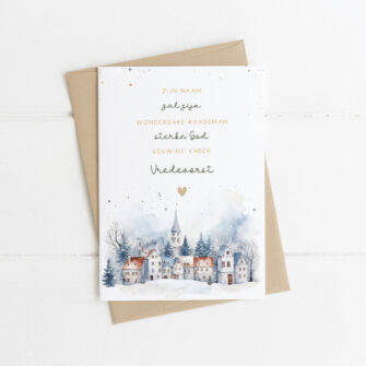 Dubbele Kerstkaart: Zijn naam zal zijn...