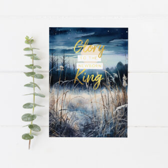 Nieuw ✨ Kerstkaart: Glory to the newborn King