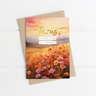 Nieuw ✨ Kerstkaart: Jezus licht van de wereld