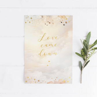 Nieuw ✨ Kerstkaart: Love came down