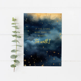 Nieuw ✨ Kerstkaart: If the stars were made to worship