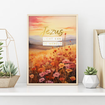 Nieuw ✨ A4 Kerstposter: Jezus Licht van de wereld