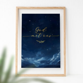 Nieuw ✨ A4 Kerstposter: God met ons